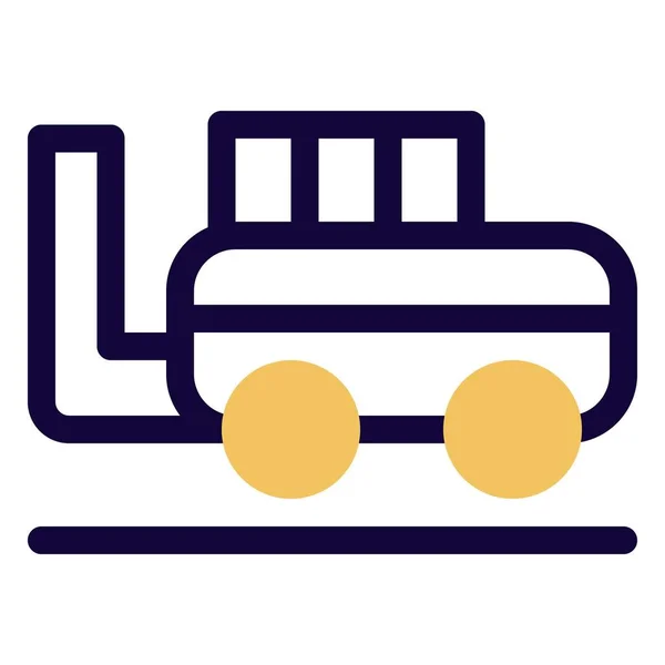 Tren Vapor Retro Ferrocarril — Vector de stock