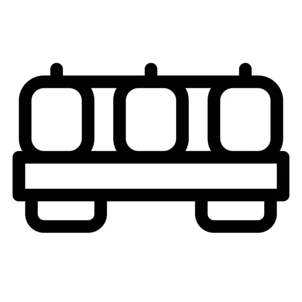 Flytande Tankar Som Transporteras Tågvagn — Stock vektor