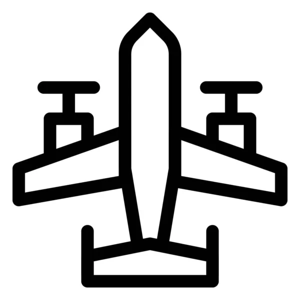 ヴィンテージ航空機又はアンティーク航空機 — ストックベクタ