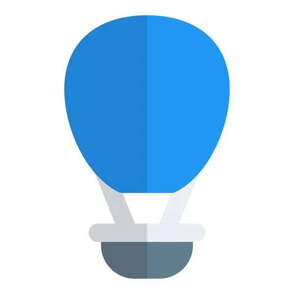 Horkovzdušný Balón Malý Proutěný Koš — Stockový vektor