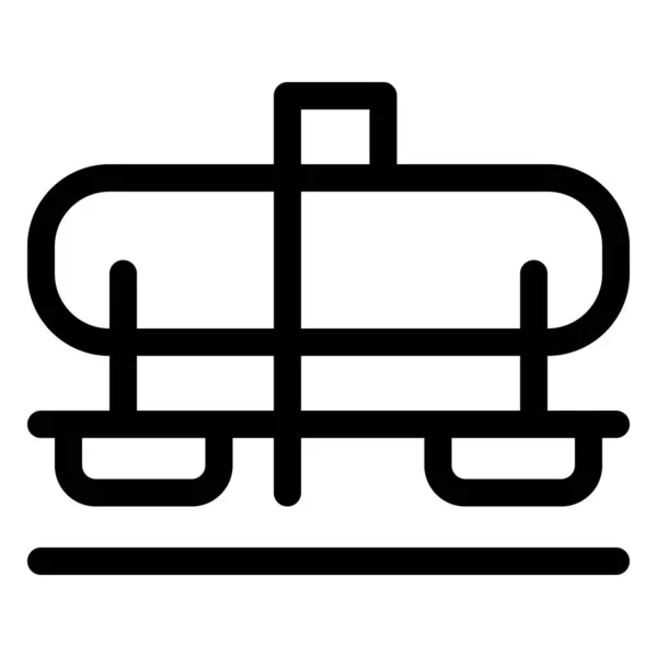 Voiture Ferroviaire Conçue Pour Transport Liquides — Image vectorielle