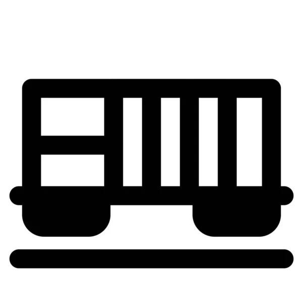 Autorack Wagen Für Den Transport Von Autos — Stockvektor