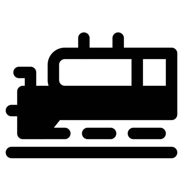 Egy Gőz Hajtotta Antik Vonat — Stock Vector