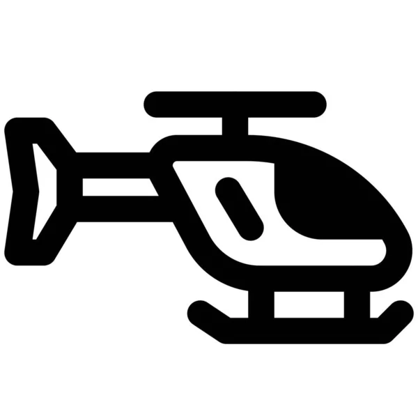 Helicóptero Vehículo Volador Polivalente — Vector de stock