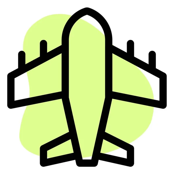 一种运送乘客的飞机 — 图库矢量图片