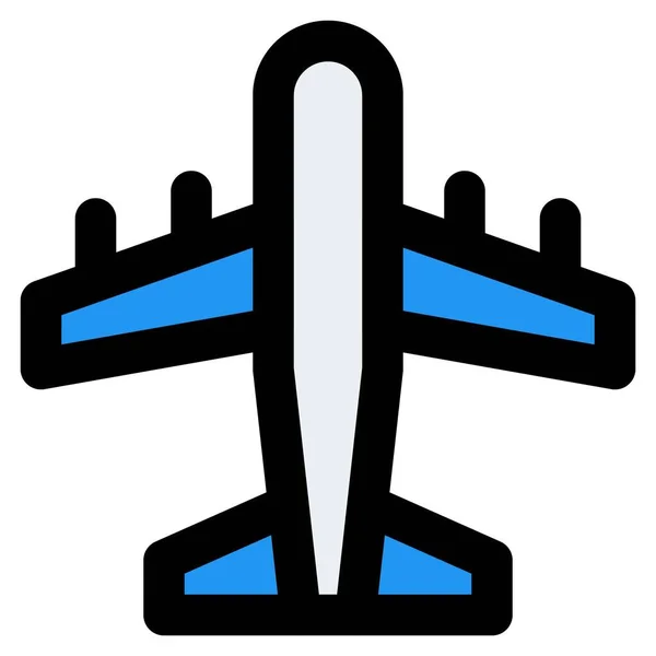 Avion Ligne Véhicule Transport Moderne — Image vectorielle