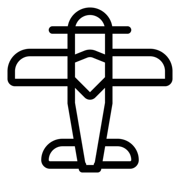 単機固定翼機 — ストックベクタ