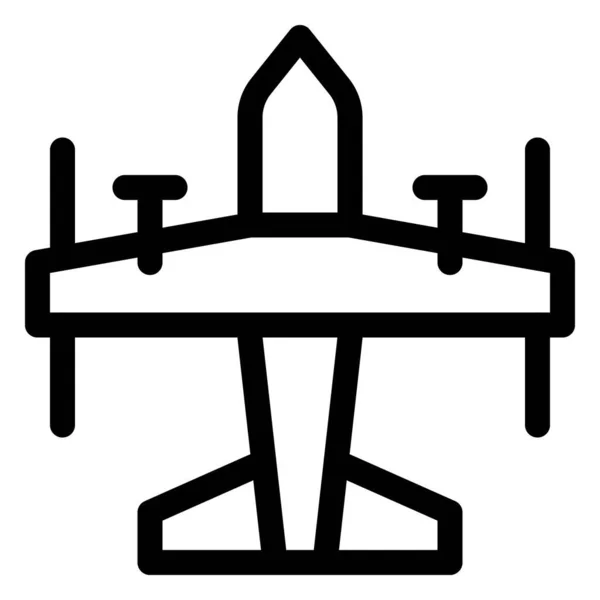 Hydroplán Letadlo Pevnými Křídly — Stockový vektor