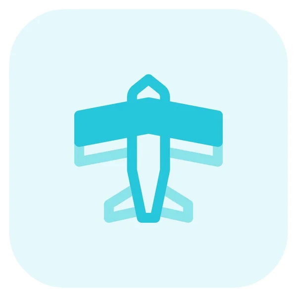 Kanatlar Pervane Donanımlı Çift Kanatlı Uçak — Stok Vektör