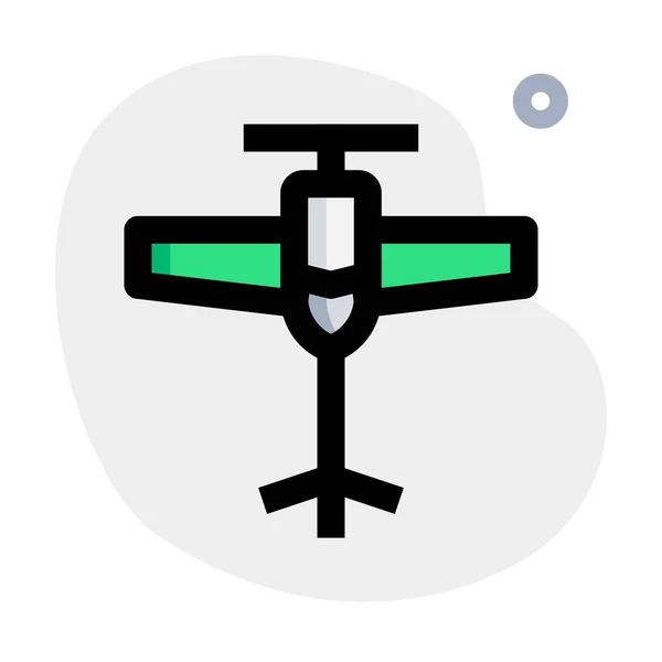 配备发动机的重型机动滑翔机 — 图库矢量图片