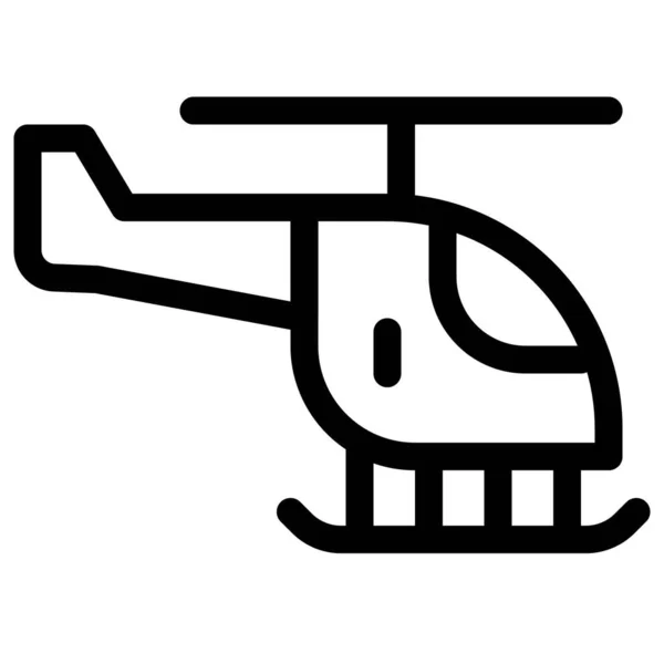 Helicóptero Frequentemente Referido Como Whirlybird — Vetor de Stock