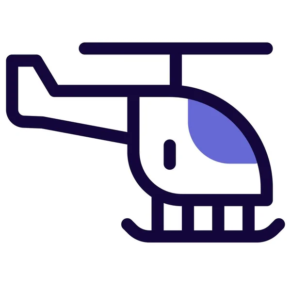 Helicóptero Frequentemente Referido Como Whirlybird —  Vetores de Stock