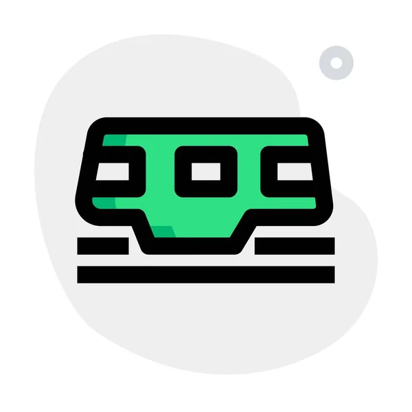 Tram Utilisé Pour Transport Passagers Marchandises — Image vectorielle