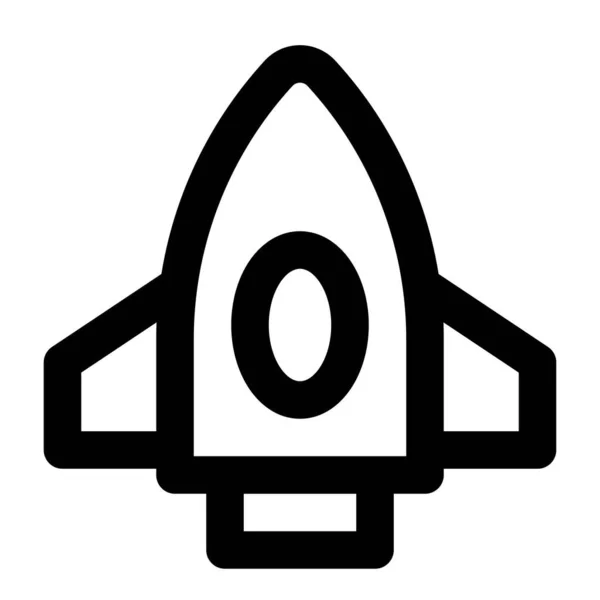 Rocket Missile Intergalactic Travel — Stock Vector