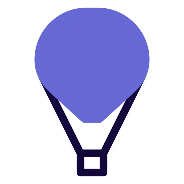 Horkovzdušný Balón Pro Návštěvníky — Stockový vektor