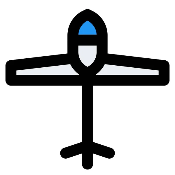 滑空機又は水上機 非動力航空機 — ストックベクタ