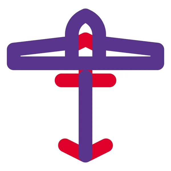 Αεροπλάνα Κινητήρα Μικρά Αεροσκάφη Σταθερών Πτερύγων — Διανυσματικό Αρχείο