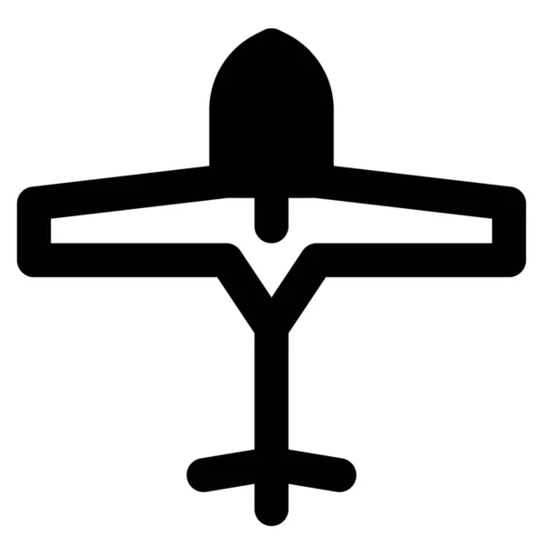 モーターグライダー装備の大型翼幅 — ストックベクタ