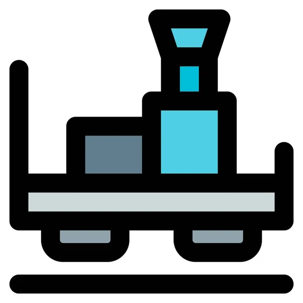 Primer Tren Época Con Locomotora Vapor — Archivo Imágenes Vectoriales