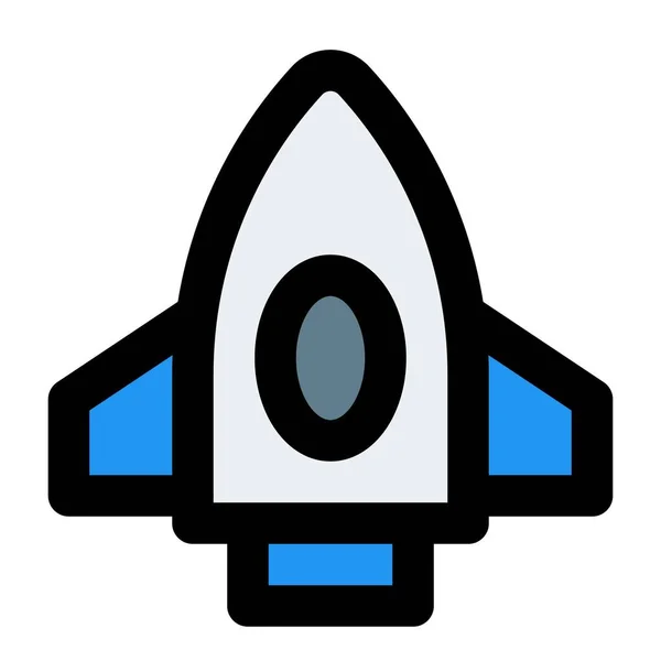 Raketa Rakety Pro Mezigalaktické Cestování — Stockový vektor