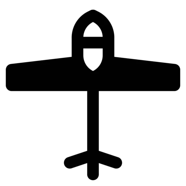 Glider Sailplane Non Powered Aircraft — Stock Vector