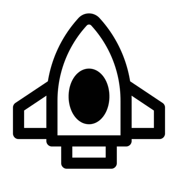 Rocket Missile Viaggi Intergalattici — Vettoriale Stock