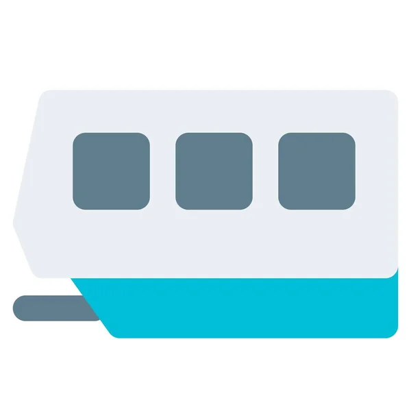 Monorail Spolehlivý Způsob Dopravy — Stockový vektor