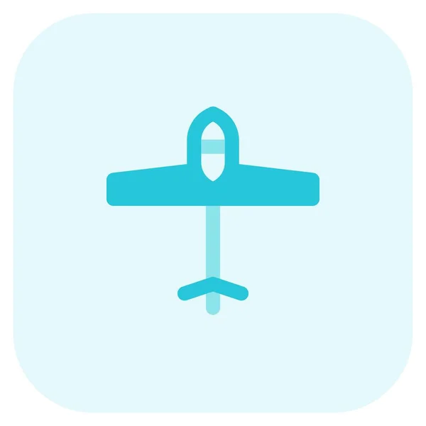Planör Veya Yelkenli Uçak Motorsuz Uçak — Stok Vektör