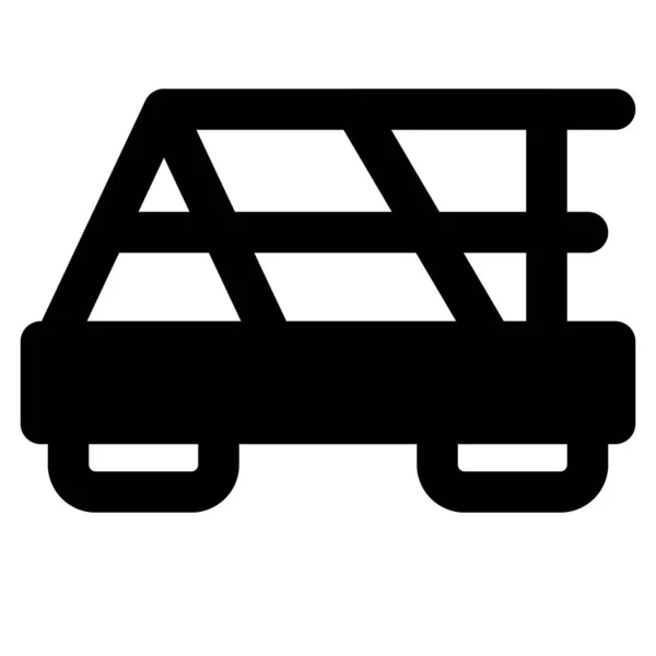 Transport Marchandises Par Chemin Fer — Image vectorielle