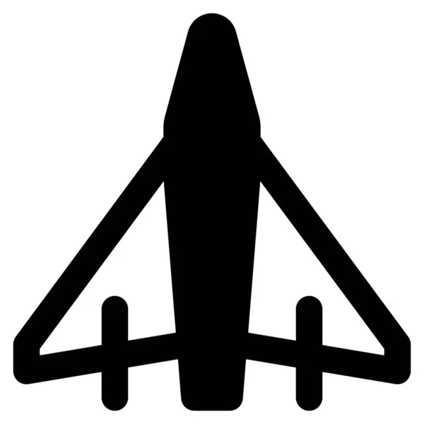 Starrflügel Düsenflugzeug — Stockvektor