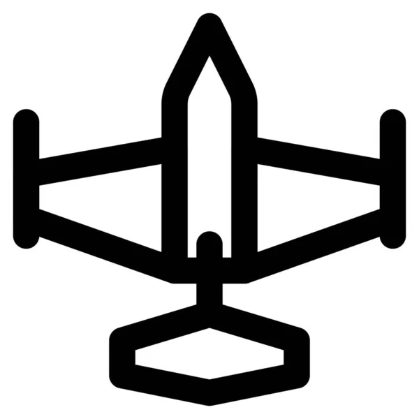 Avión Combate Diseñado Para Combate Militar — Archivo Imágenes Vectoriales