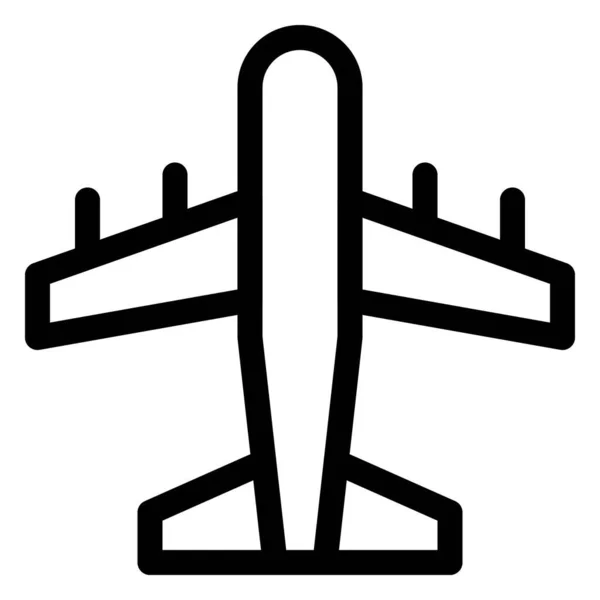 Passagiersvliegtuig Een Modern Transportvoertuig — Stockvector