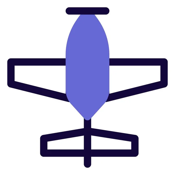 Rögzített Szárnyú Utasszállító Repülőgép — Stock Vector