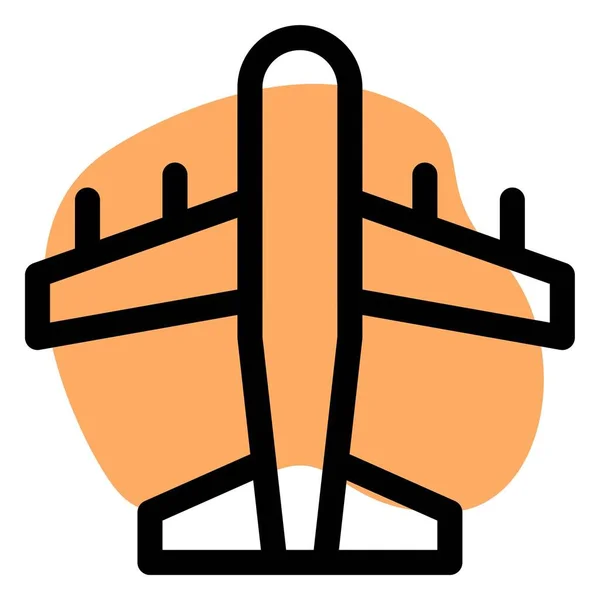 Avion Ligne Véhicule Transport Moderne — Image vectorielle