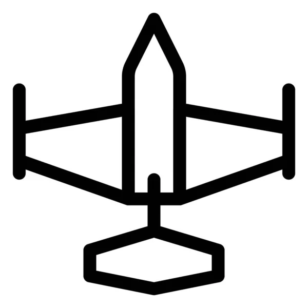軍用戦闘用に設計された戦闘機 — ストックベクタ