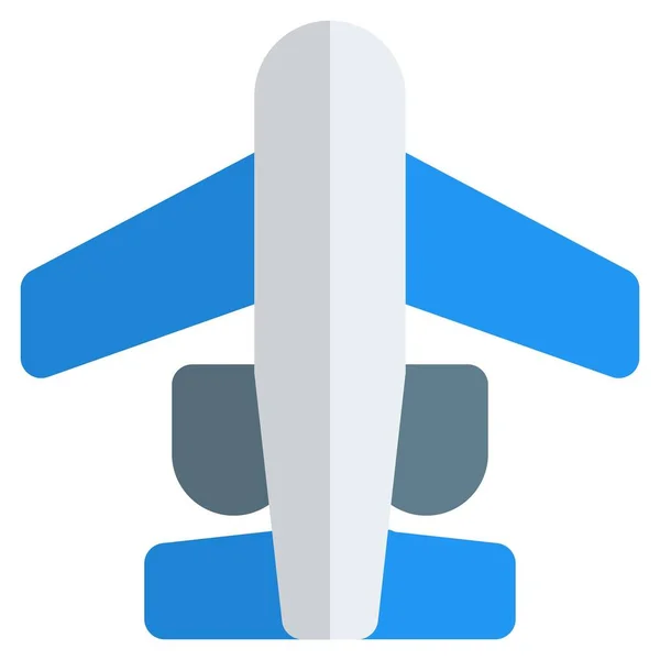 Avião Passageiros Pronto Para Descolar —  Vetores de Stock