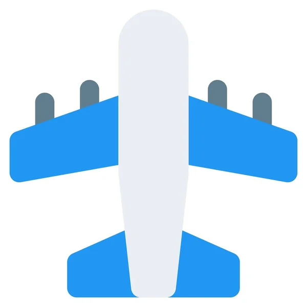 Samolot Pasażerski Nowoczesny Pojazd Transportowy — Wektor stockowy