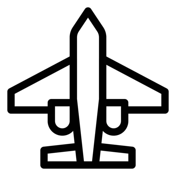 Avion Civil Prêt Pour Départ — Image vectorielle