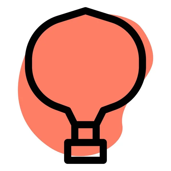 Horkovzdušný Balón Často Používaný Pro Zábavu — Stockový vektor