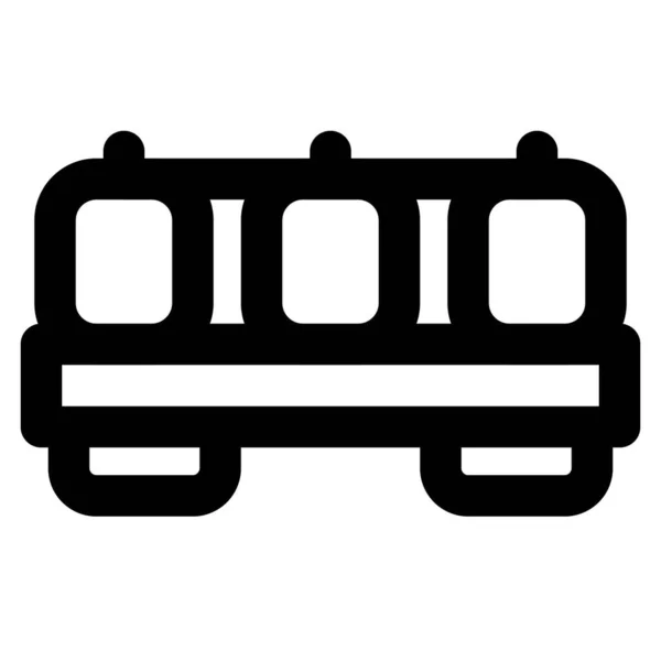 Tanques Líquidos Transportados Vagón Tren — Vector de stock
