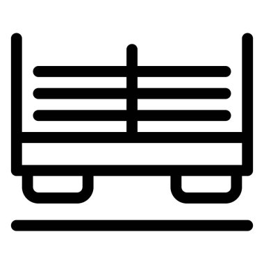 Ağır yük taşımak için tren vagonu.