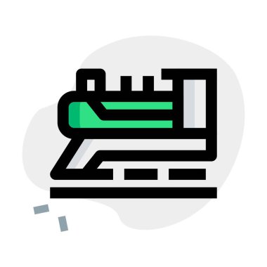 Buhar treni, güçlü bir demiryolu lokomotifi..