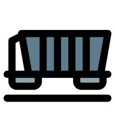 Mallar tren vagonunda taşınıyor.