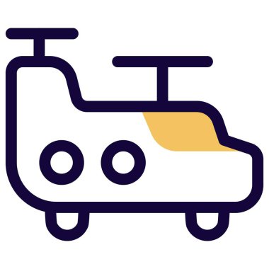 Askerleri nakletmek için kullanılan askeri helikopter..