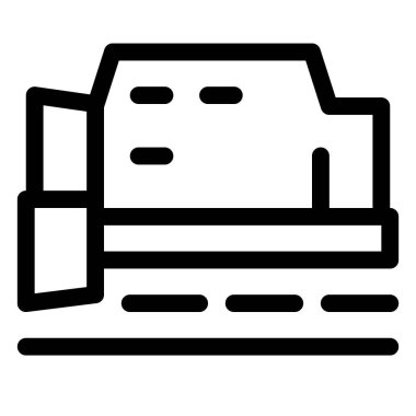 Demiryollarından kar temizleme aracı.