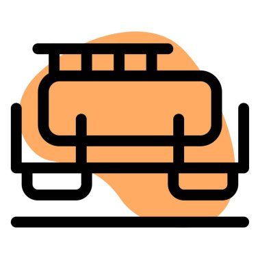 Sıvı ve gaz taşıyan bir tank vagonu.