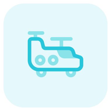 Askerleri nakletmek için kullanılan askeri helikopter..