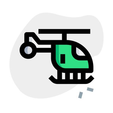 Helikopter pervane donanımlı bir uçan makine..