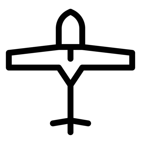モーターグライダー装備の大型翼幅 — ストックベクタ