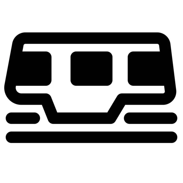 Yolcu Yük Taşımak Için Kullanılan Tramvay — Stok Vektör
